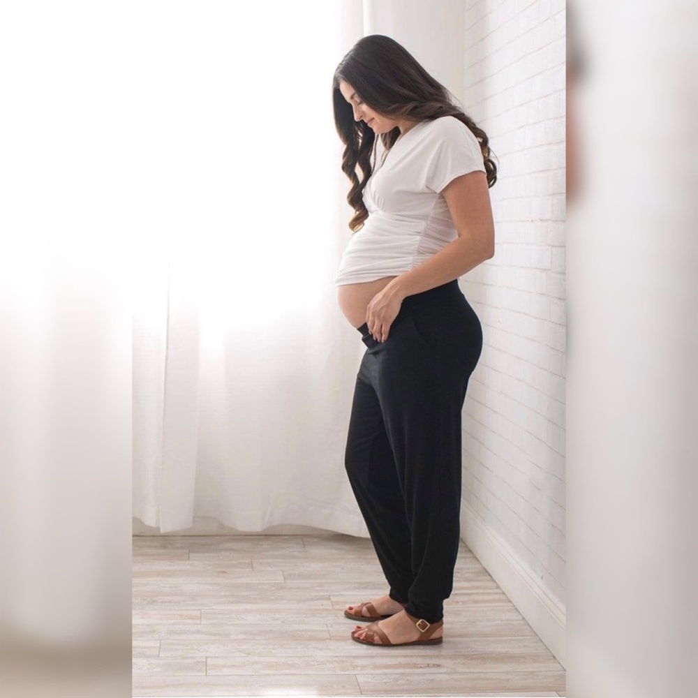 Tupelo Honey Mama Maternity Pants Black Large